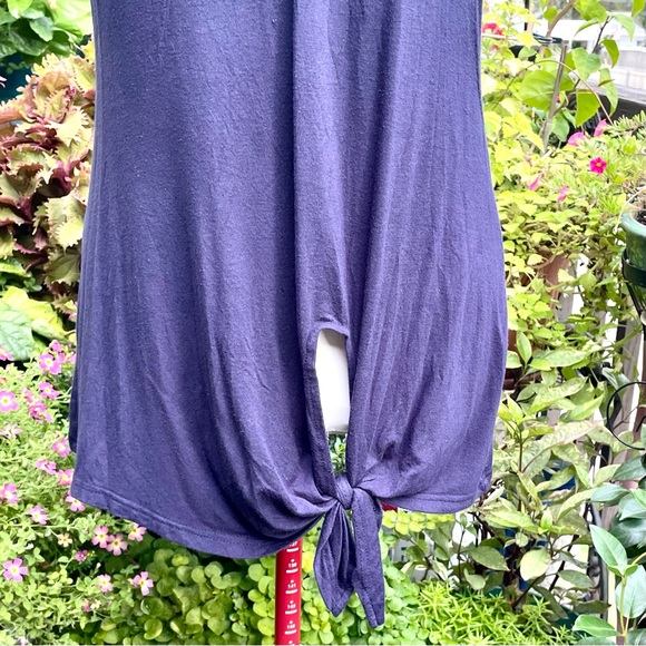 Soft Yoga Workout Top Navy Blue Size Medium - Picture 5 of 8